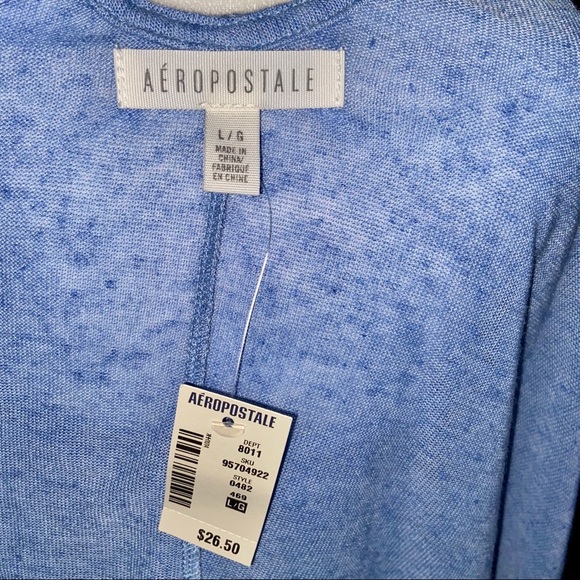 Aeropostale Light Blue Crochet Strap Tank Top - Picture 3 of 4